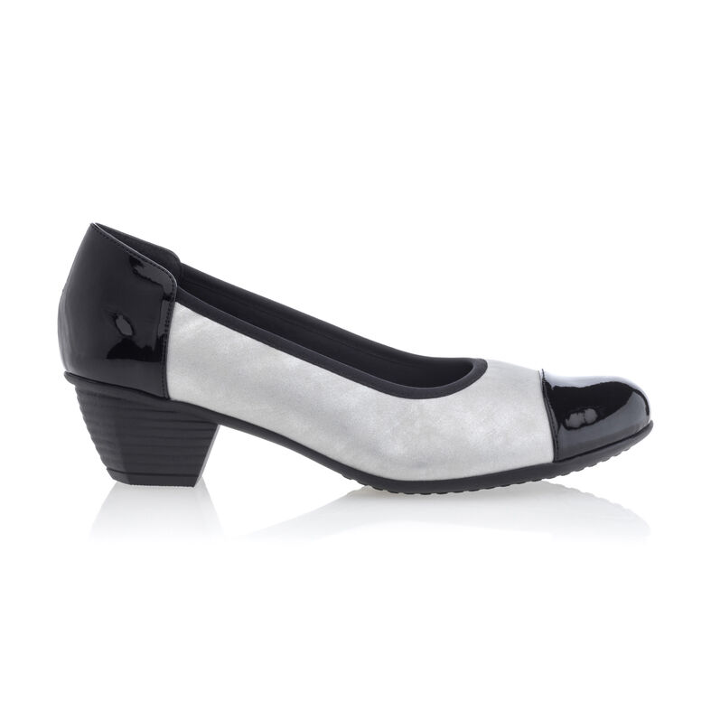 Graue Damen-Komfortschuhe