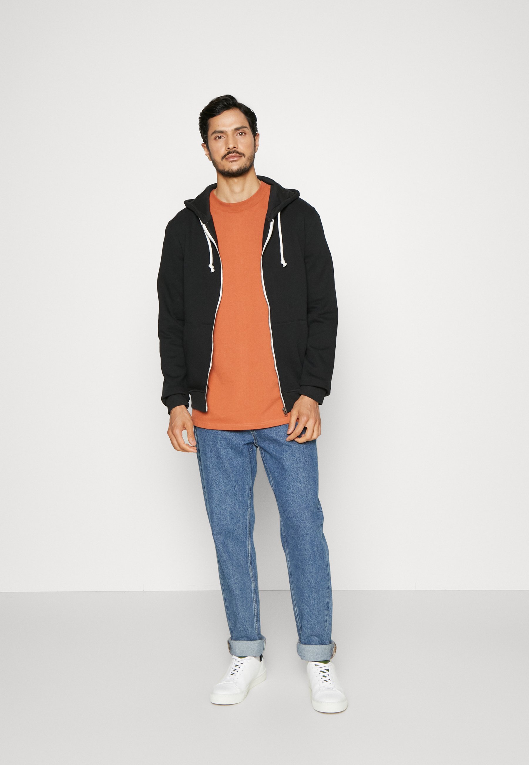 Pier One 2er-Pack – Sweatshirt mit Reißverschluss – Schwarz/meliertes Hellgrau