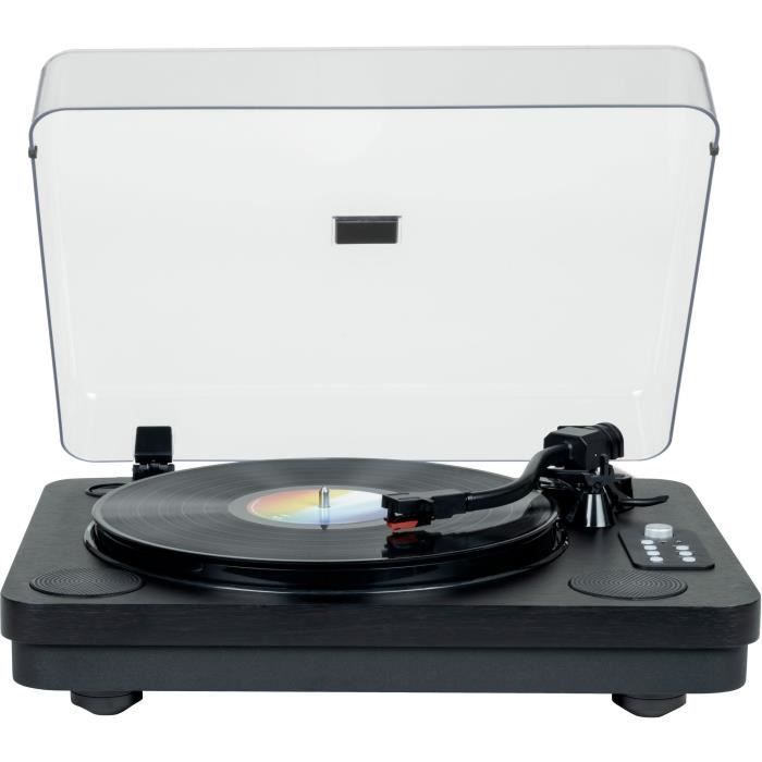 Giradischi Bluetooth - THOMSON - TT650BT - Registrazione USB - 2 altoparlanti - Nero