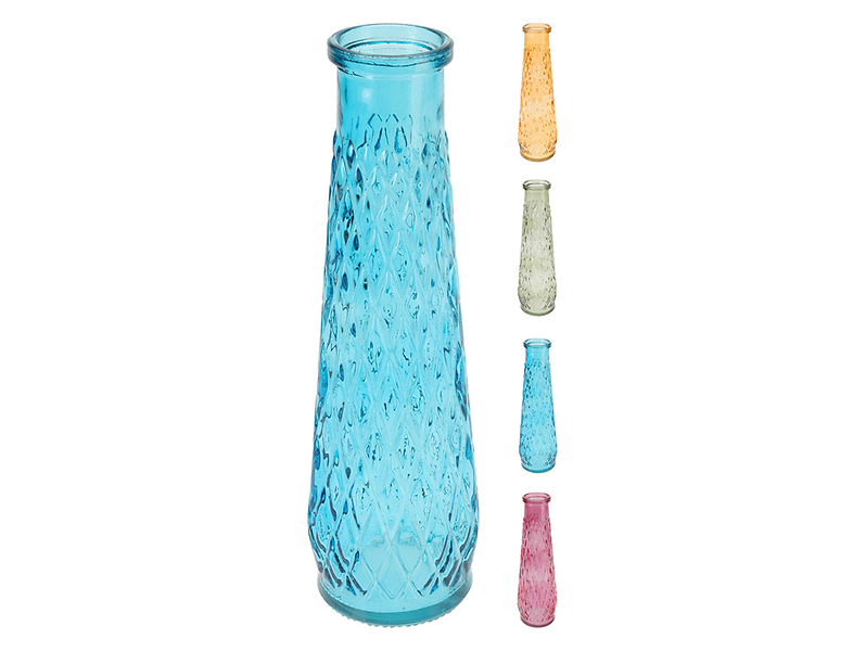 Wazon szklany 22 cm mix kolorów