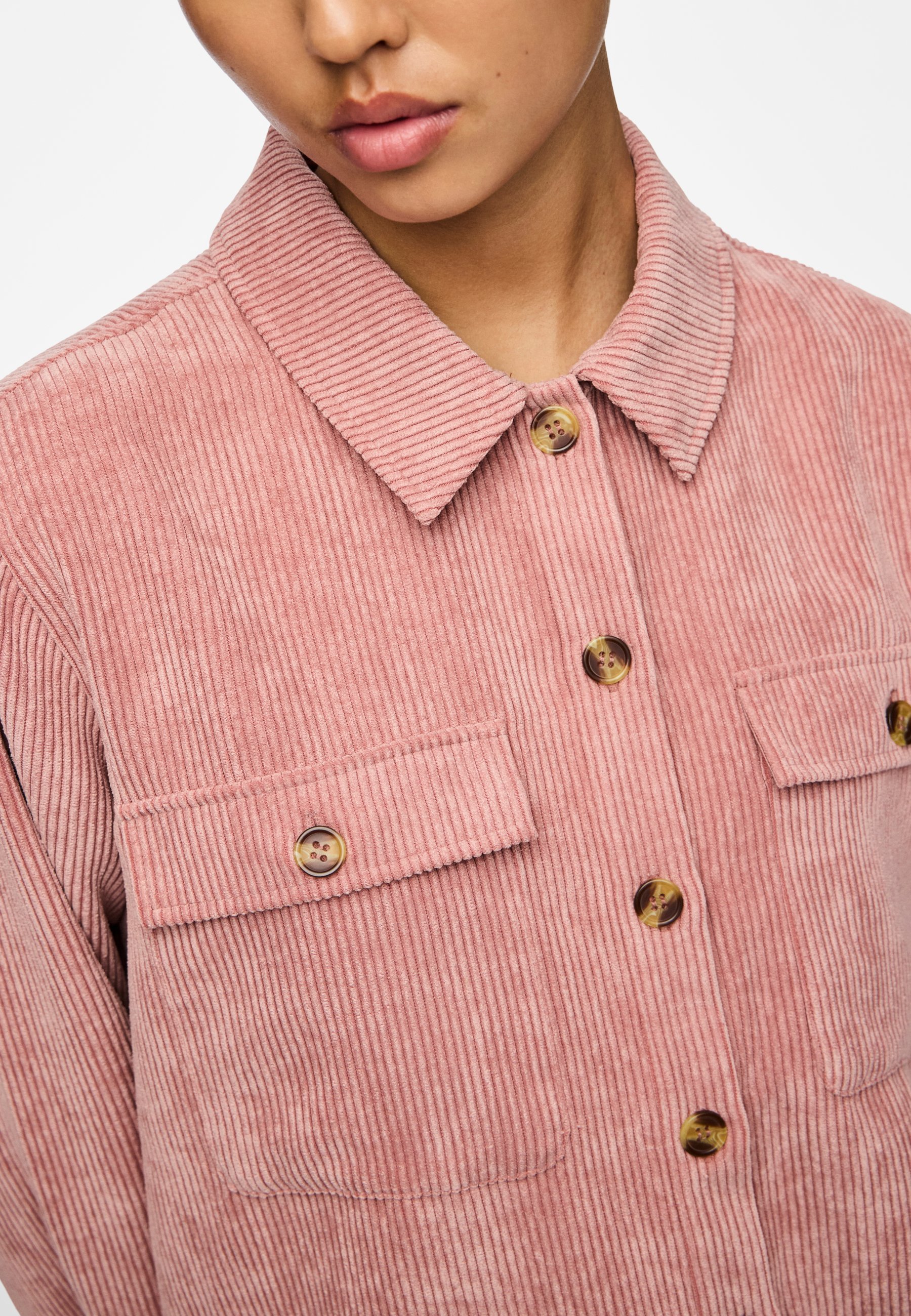 Chemise Pieces PCEFFI - Chemisier boutonné - rose cendré