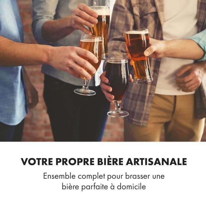 Klarstein Brauheld Pro - Marmita para elaboración de cerveza casera - 35 L - 2500 W - Marmita de acero inoxidable y bomba de circulación