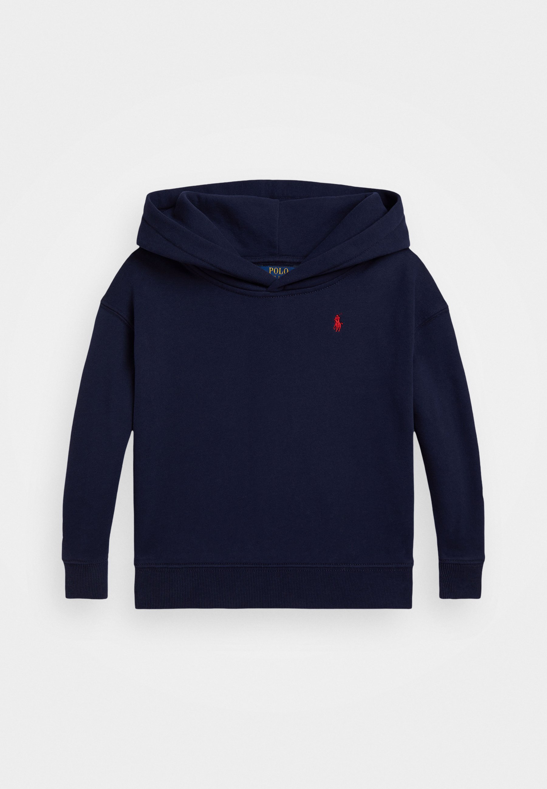 Polo Ralph Lauren gebreide sweater met hoodie - verfijnd marineblauw