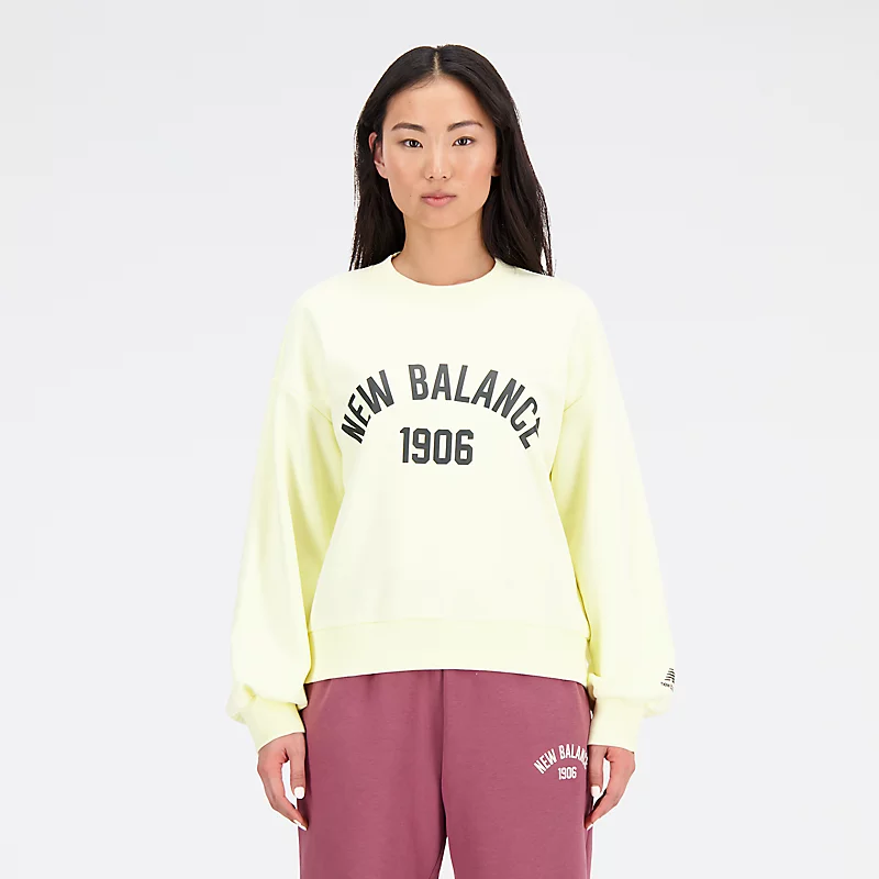 Bluza polarowa Femme Essentials Varsity Fleece Genser - DAWN GLOW