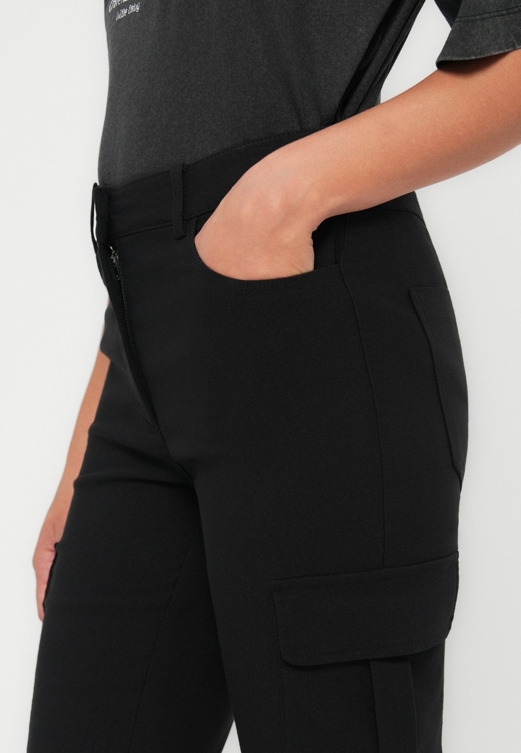 VILA VICARGO PANTS - Cargobroek - zwarte schoonheid