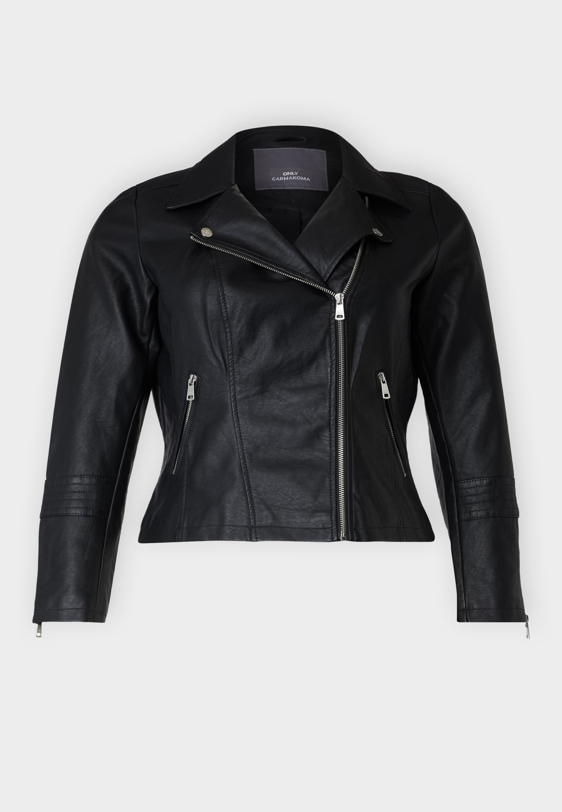 ONLY Carmakoma CAREMMY BIKER - Bunda z umělé kůže - black
