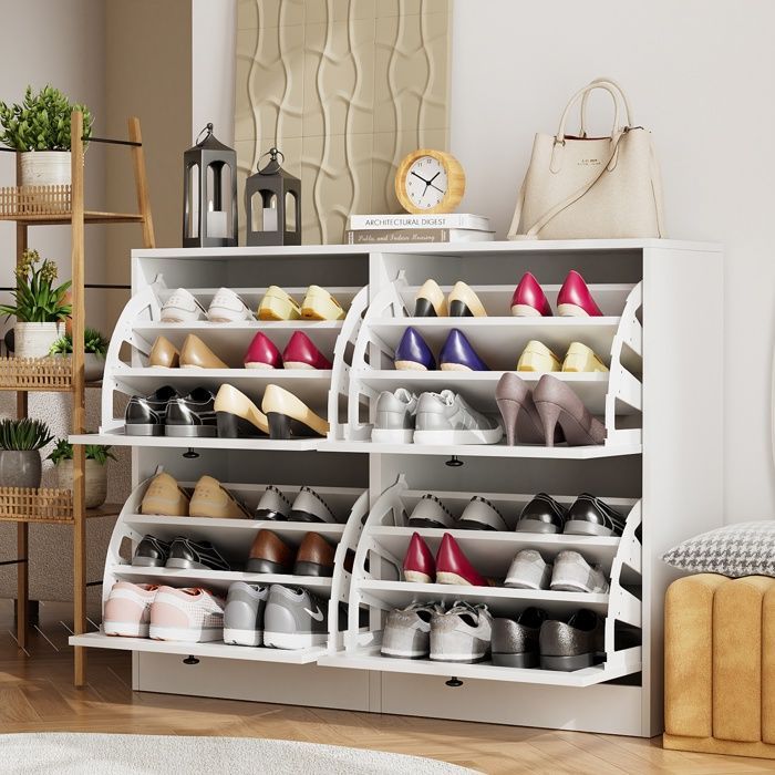 Zapatero VOWNER, unidad de almacenamiento, mueble de almacenamiento para pasillo, 105 x 30 x 80 cm