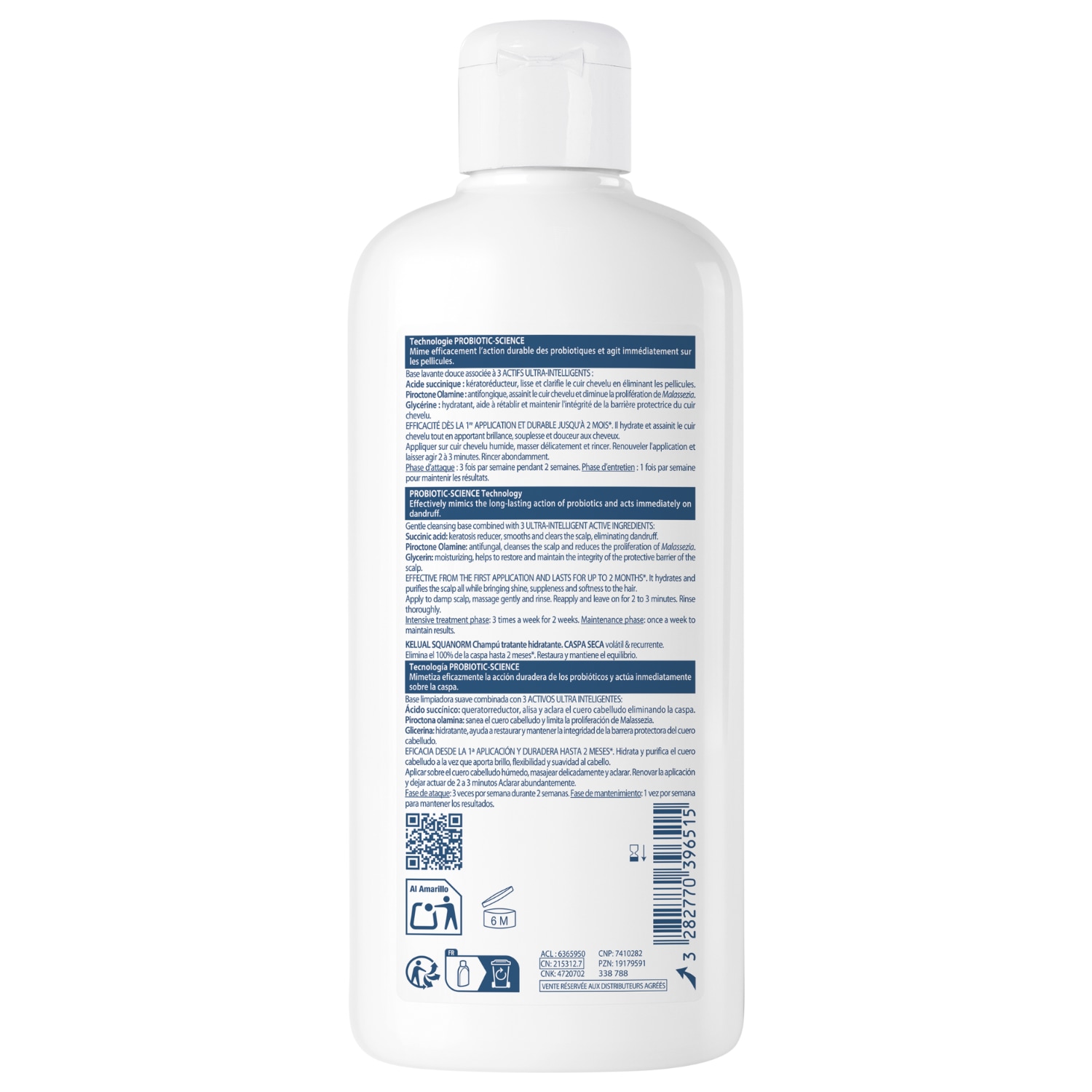 Shampoo idratante Ducray KELUAL SQUANORM - 200 ml