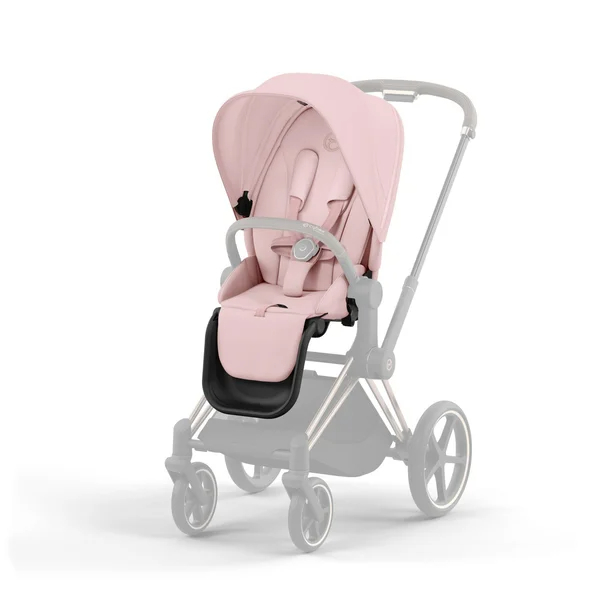 Cybex Priam V4 barnvagnsset i persikorosa med mattsvart ram