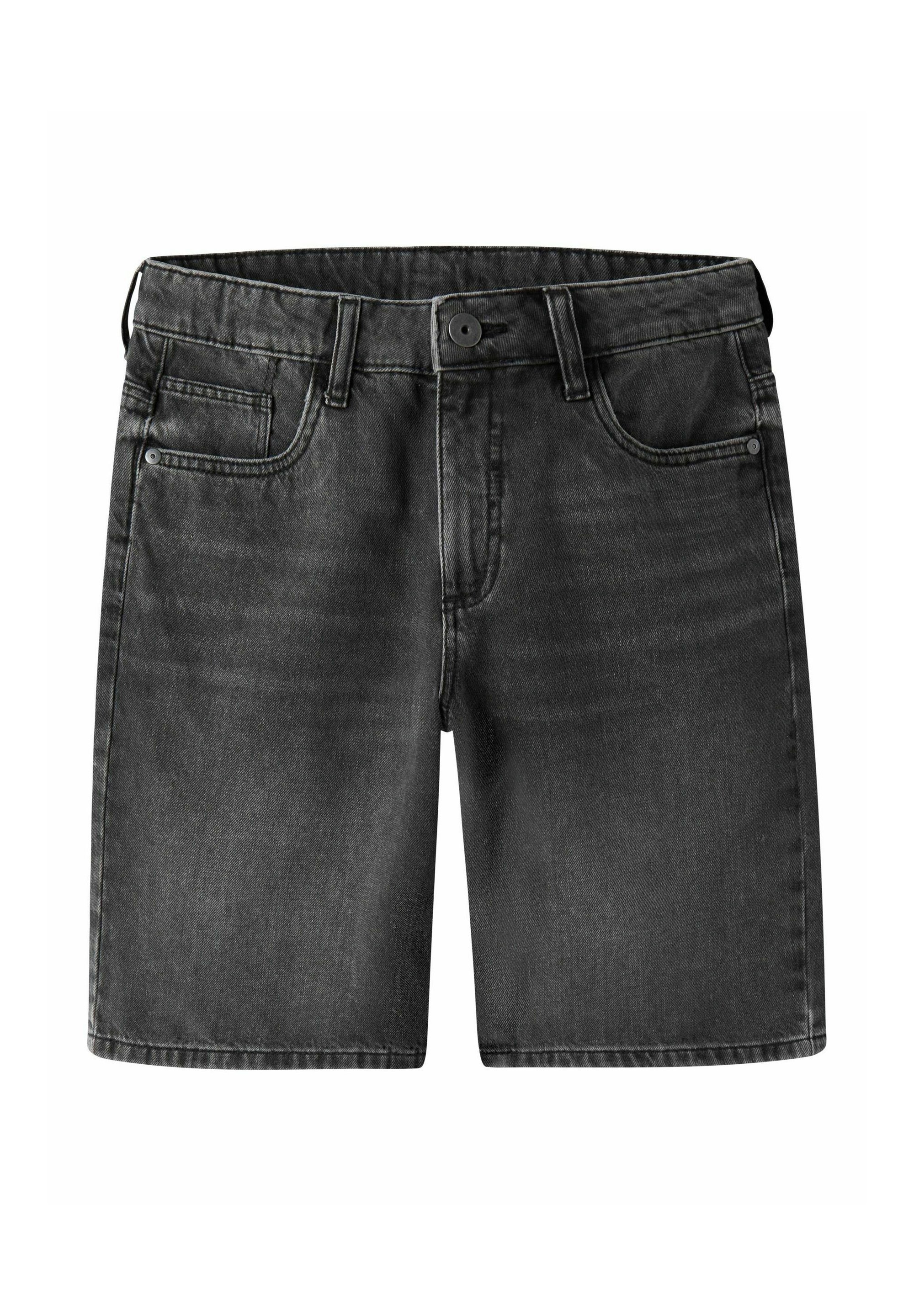 Džínové kraťasy TWO SOON - tmavě šedý denim