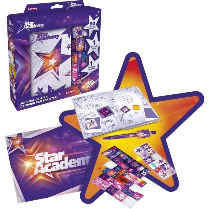 Diario de estrellas - ACADEMIA DE ESTRELLAS - Actividad creativa - Morado - Para niños de 6 años en adelante