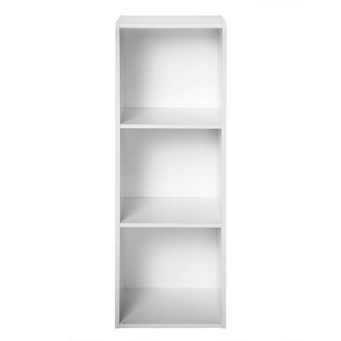Unidade de armazenamento contemporânea COMPO, branco fosco - 31 cm de largura