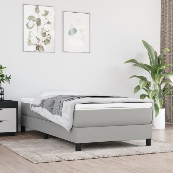AKO sprung bed base - 90x200 cm - Durable fabric - Sturdy legs - Firm support