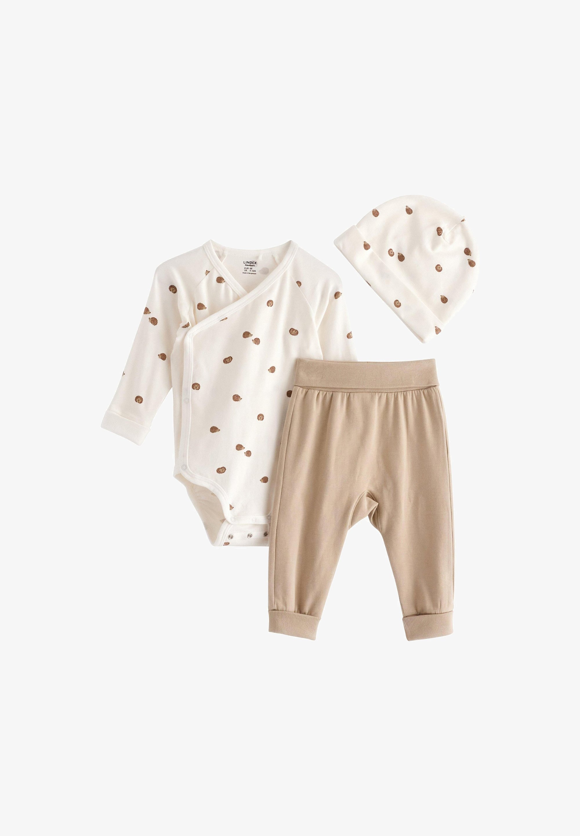 Lindex SET 3-DELIGE WRAP - Muts - beige