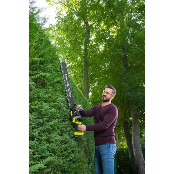 RYOBI - LINEA 18V ONE+ Cortasetos - Diseño en línea - Cuchillas de 55 cm - Espacio entre cuchillas de 24 mm - Batería y cargador no incluidos - RY18HT55A-0