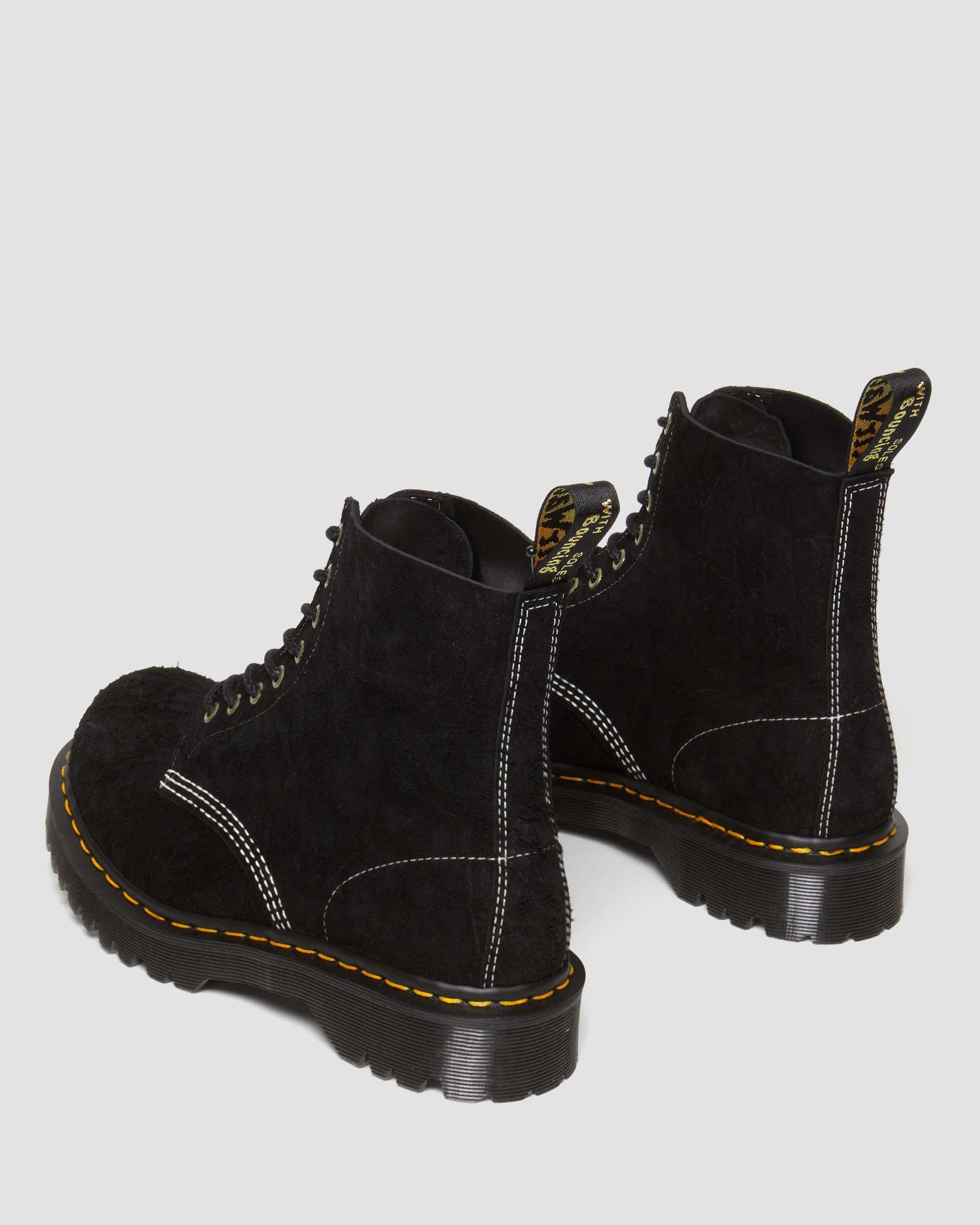 1460 Pascal Made in England Emboss Suede Lace Up Boots
