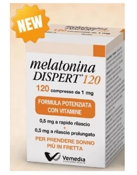 Melatonin Dispert 120 Tabletten Nahrungsergänzungsmittel für besseren Schlaf