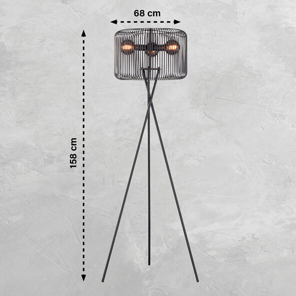Φωτιστικό δαπέδου LED Cage, 12 W, 180 lm