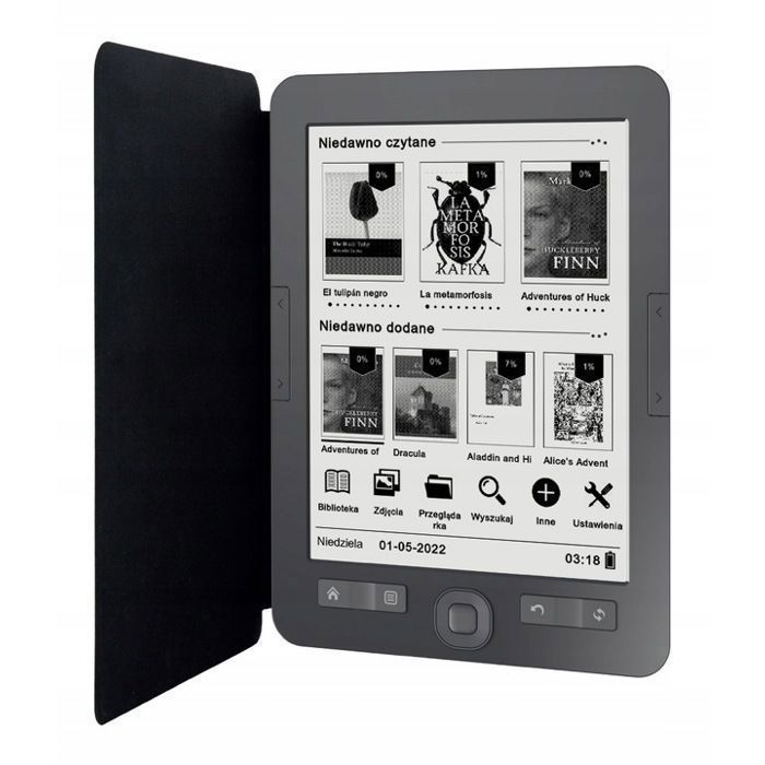 Bemi Cognita+ 6” E-Ink Carta 212 PPI Reader – 4 GB, 32 GB MicroSD, 7 weken batterijduur, geïntegreerde beschermhoes, Adobe DRM