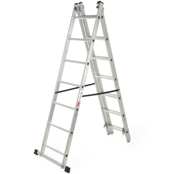 Kadax Drabina Aluminiowa 3x7 Dwustronna Składana