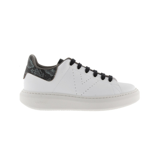 Zapatillas De Efecto Piel Victoria Milán Con Trasera De Serpiente Y Logotipo Troquelado
