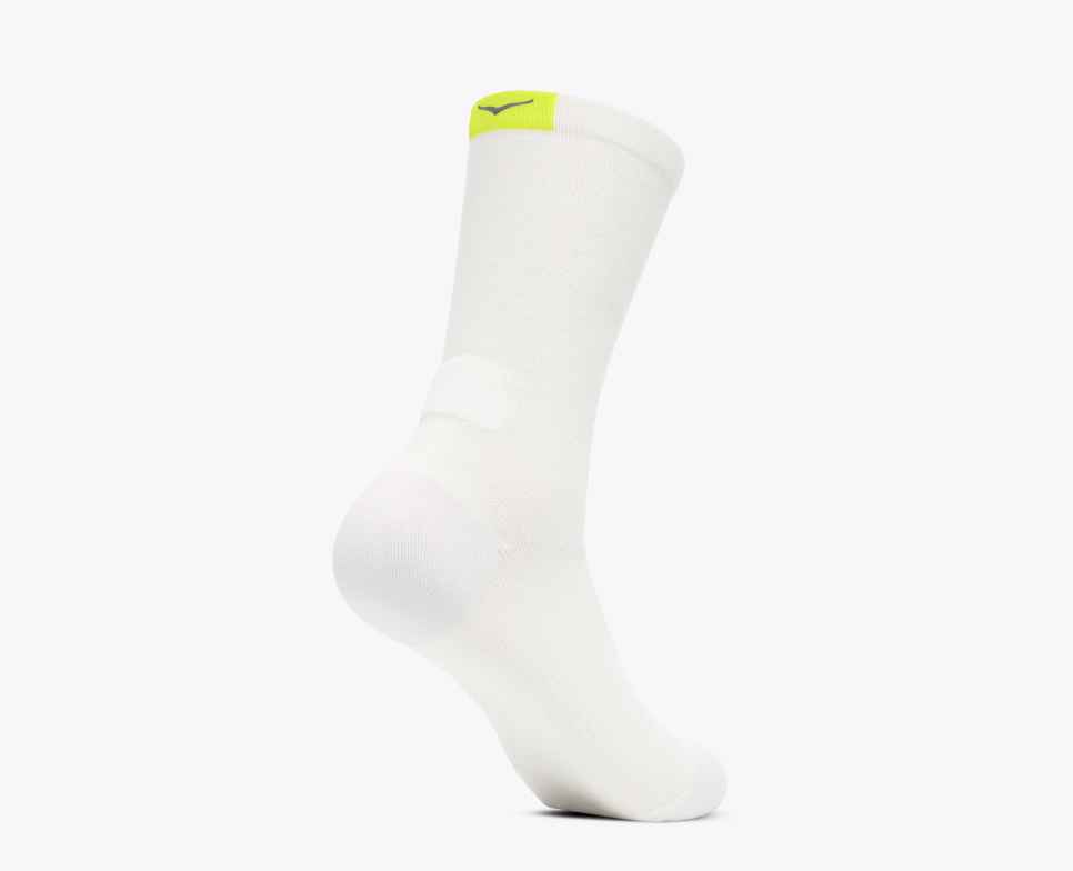 HOKA Calzini Clifton Crew Run bianchi