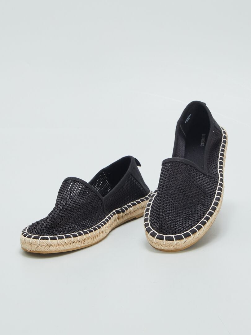 Espadryle jutowe - CZARNE