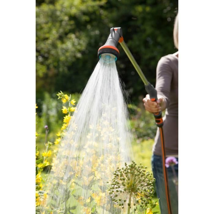 Pistola pulverizadora GARDENA Comfort - Pulverización para lluvia y agua concentrada - Resistente a las heladas - 5 años de garantía