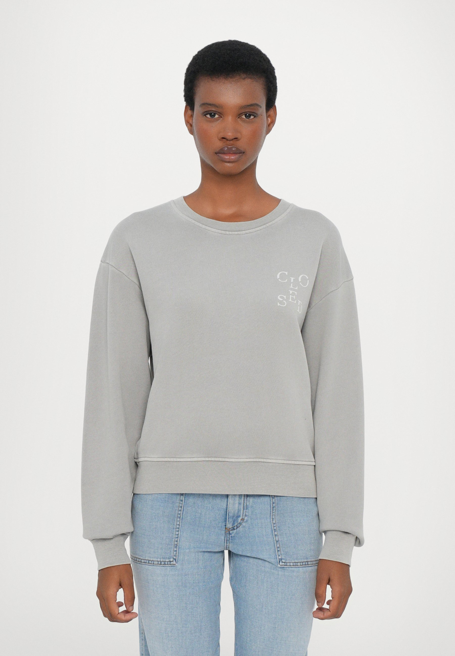 CLOSED PRINTED - Genser - dark grey