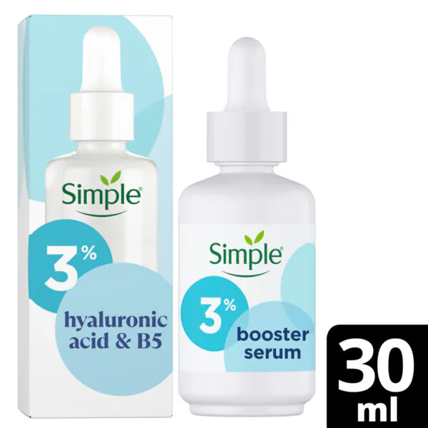 Siero booster Simple con acido ialuronico al 3% e vitamina B5* (30 ml)