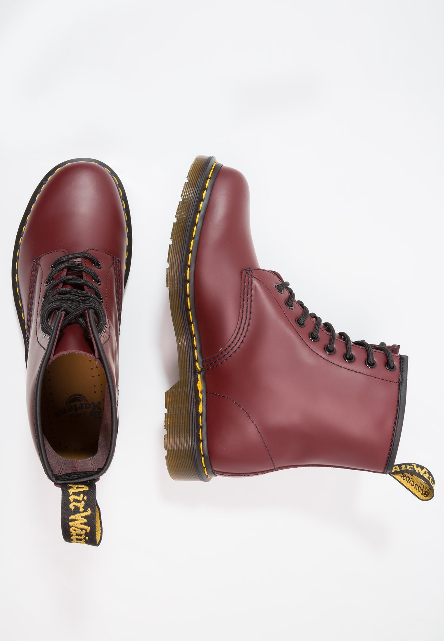 Dr. Martens 1460 BOOT - Enkellaarsjes met vetersluiting - kersenrood