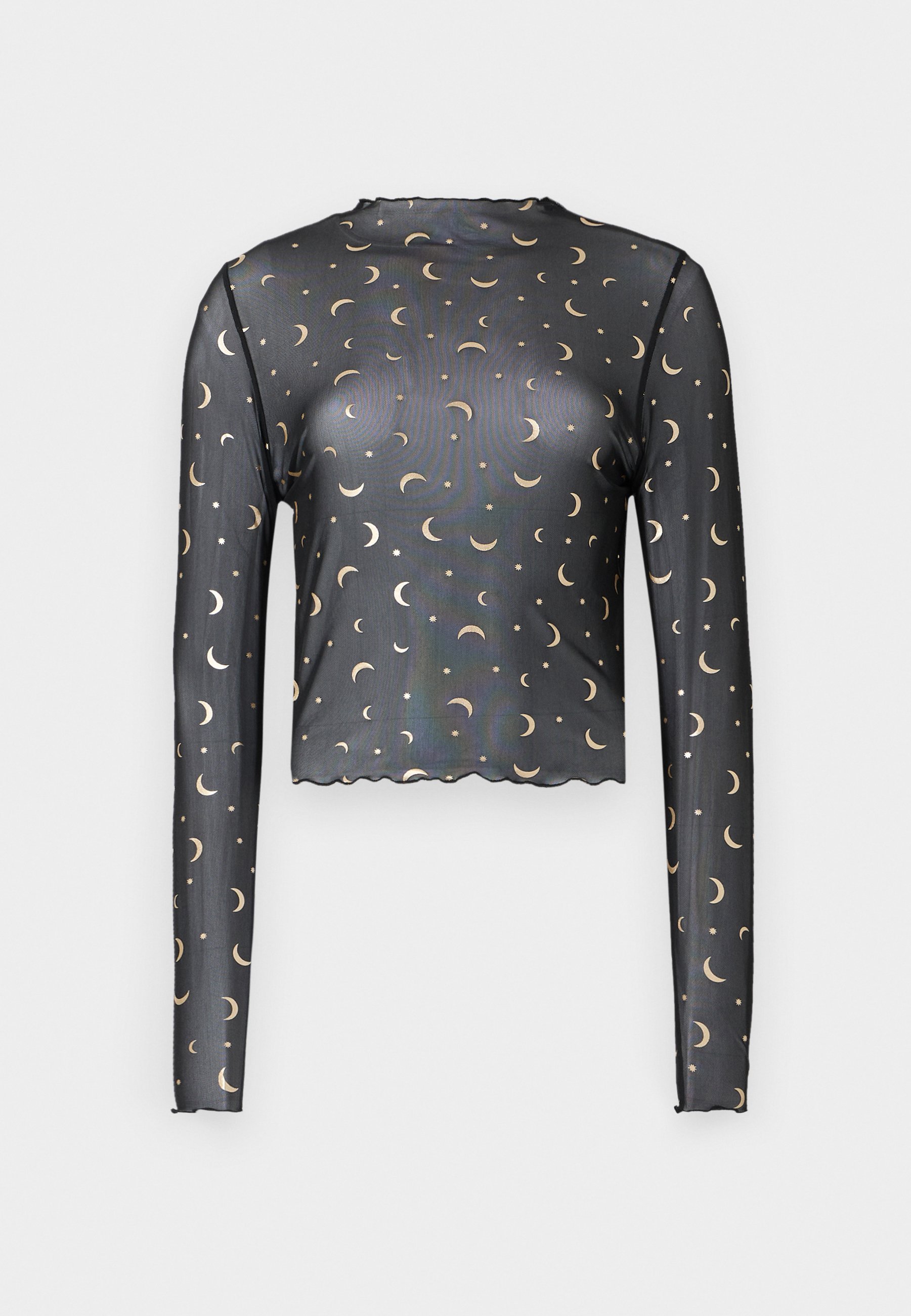 Noisy May NMSTAR FOIL - Bluzka z długim rękawem - schwarz