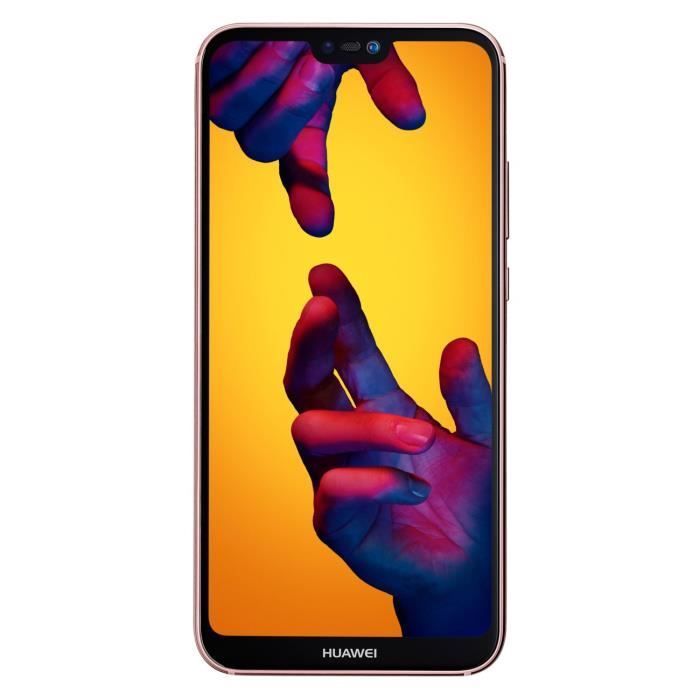 Smartphone HUAWEI P20 Lite 64 Go Rose - Double SIM - Lecteur d'empreintes digitales