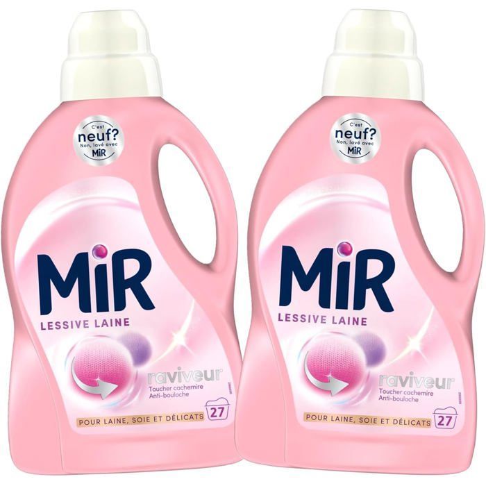 Mir - Lot de 2 lessives liquides - Laine