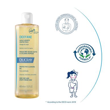 Ducray Dexyane Suojaava Puhdistusöljy Kuivalle ja Atooppiselle Iholle 400 ml