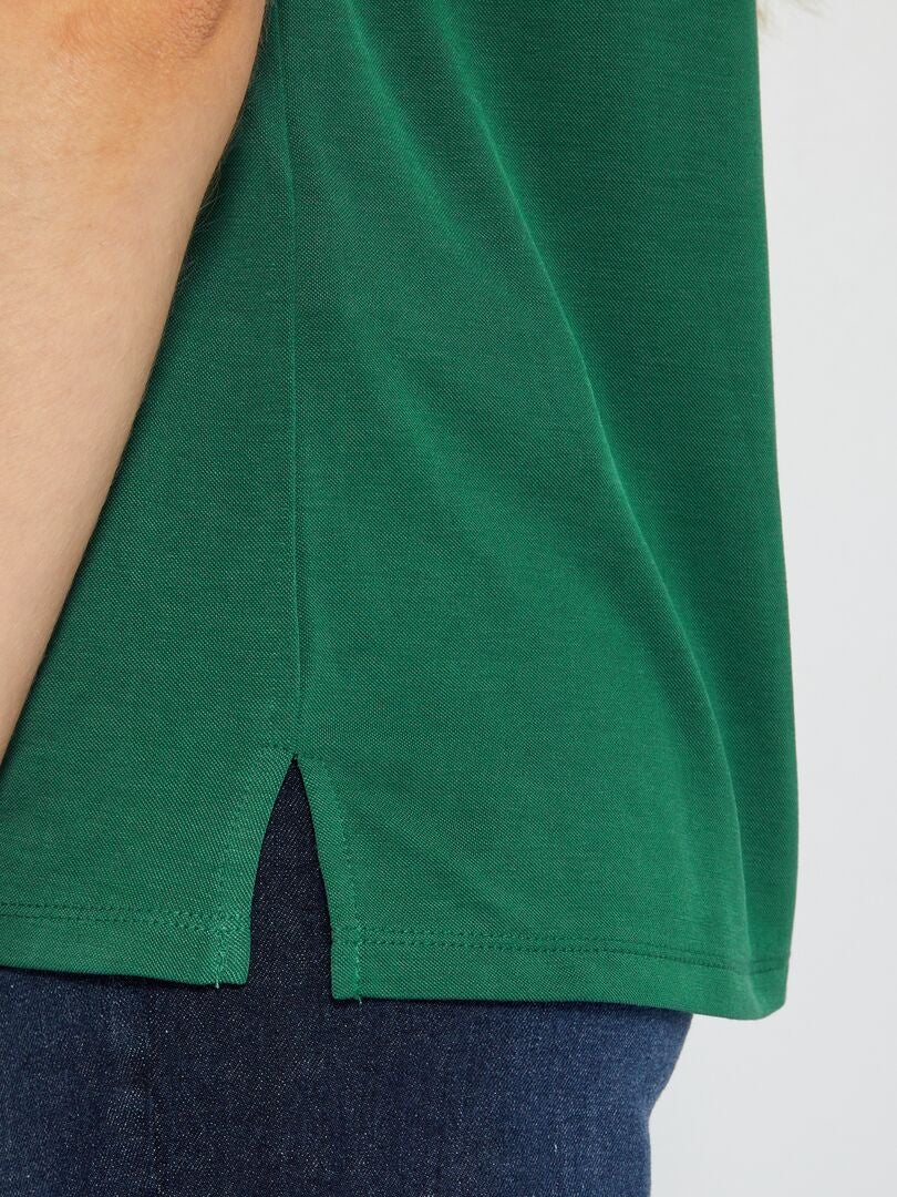 Zacht aanvoelend T-shirt met korte mouwen - Groen