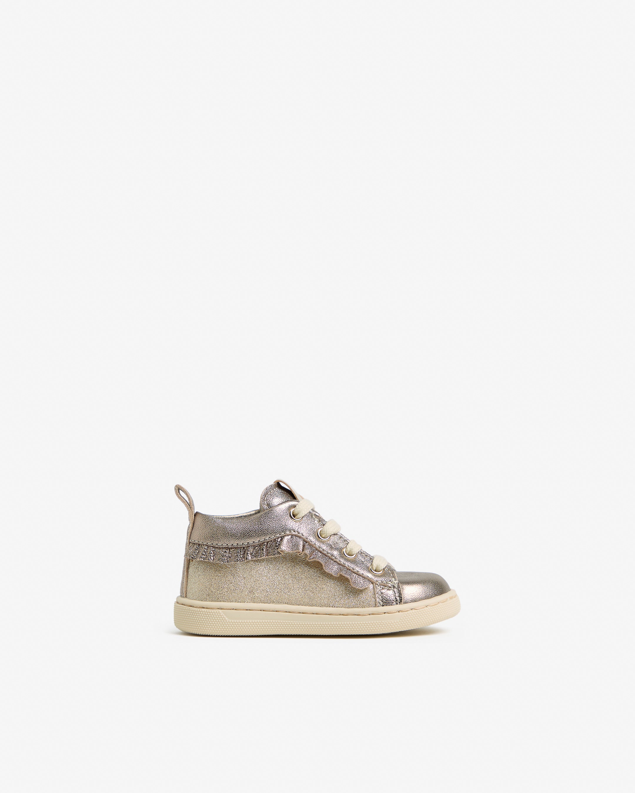  Junior-Sneaker für Mädchen aus Leder und Funktionsmaterial