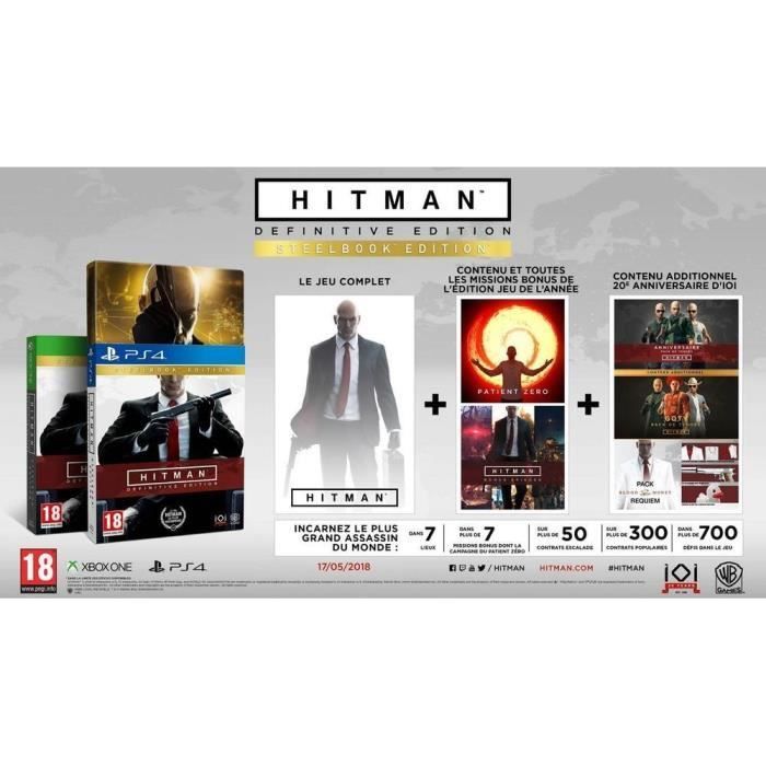 Hitman: Definitive Edition Steelbook Edition para Xbox One