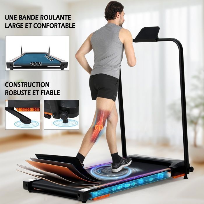 Ultra-Quiet 750W Folding Treadmill with Remote Control SY-T4018