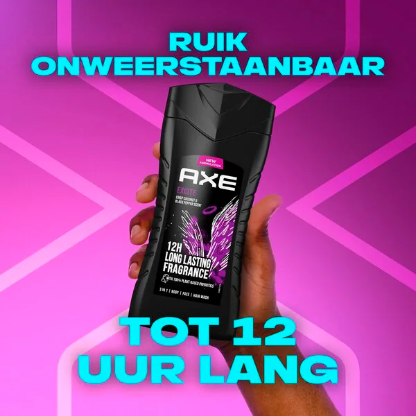 Axe Excite 3-In-1 Shower Gel and Shampoo<br>250ml