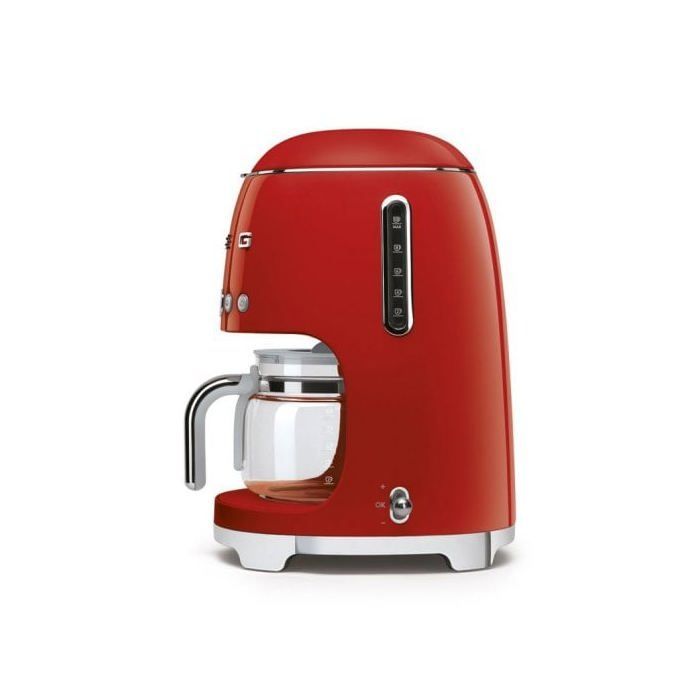 Cafetière filtre SMEG 10 tasses 1050W rouge année 50 DCF02RDEU