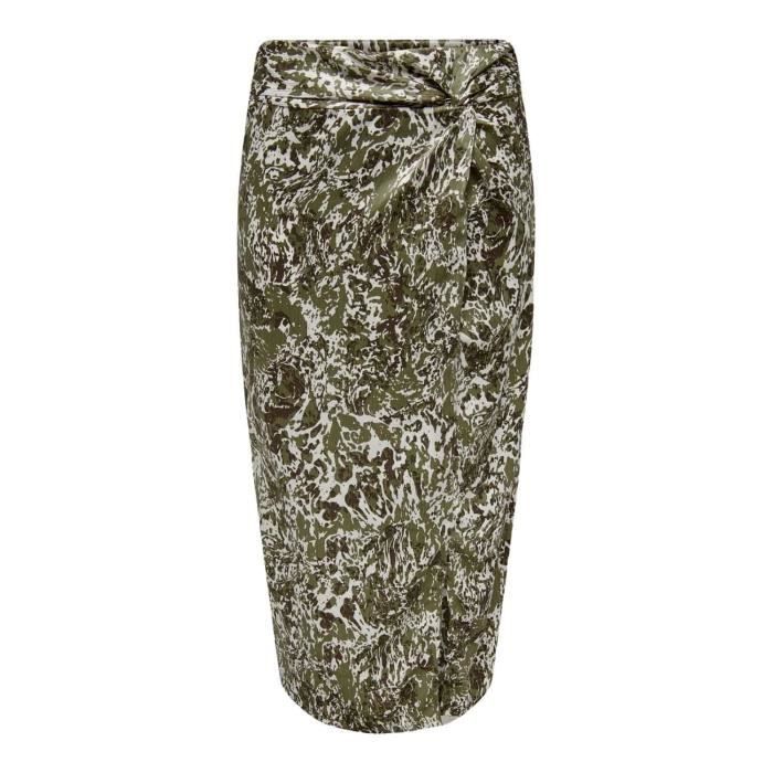 Jupe Only Saule Midi Vert pour Femme