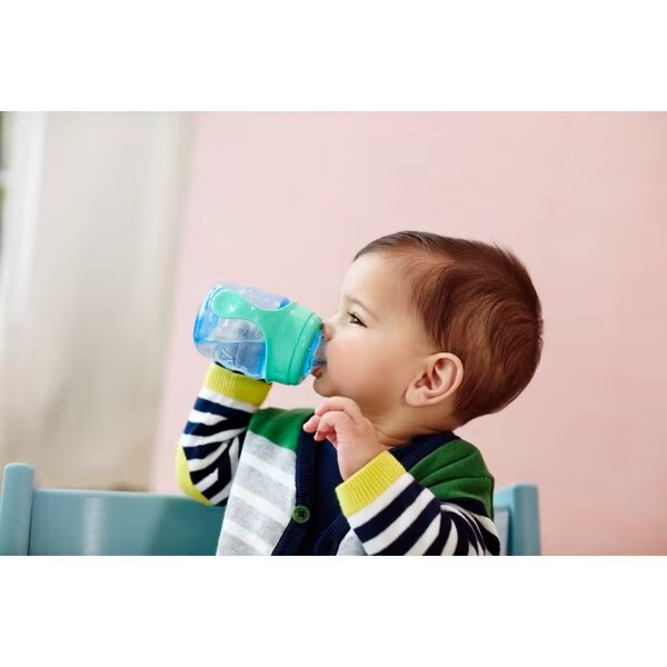 Philips Avent Scf551/05 skodelica za pitje 6+M z mehkim ustnikom, modra, 200 ml