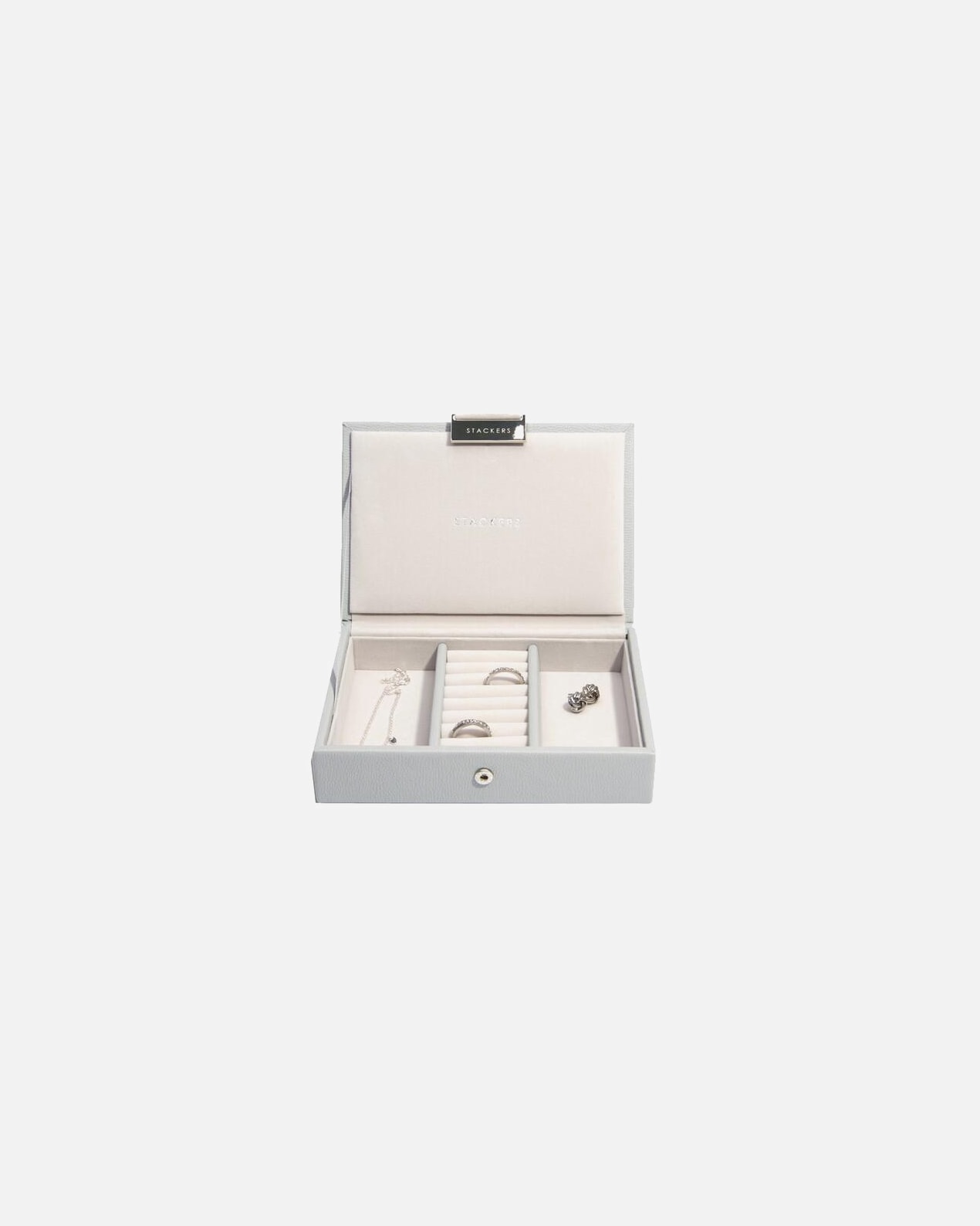 Accessoire de mode Stackers avec couvercle, gris galet - 1 pièce