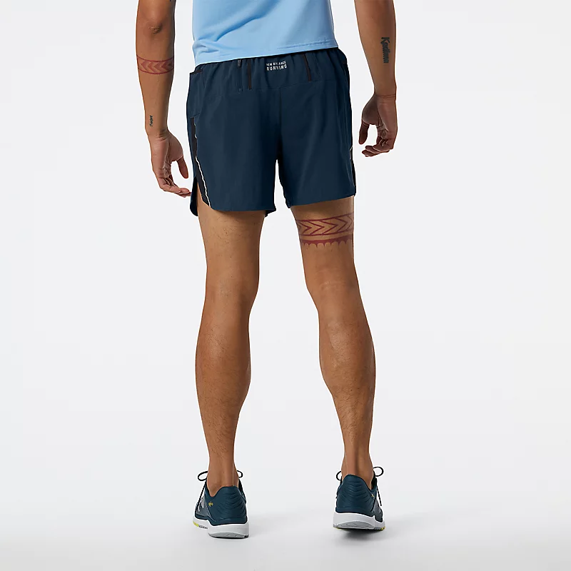 Impact Run shorts voor heren, 5 inch (12,7 cm) – NATURAL INDIGO