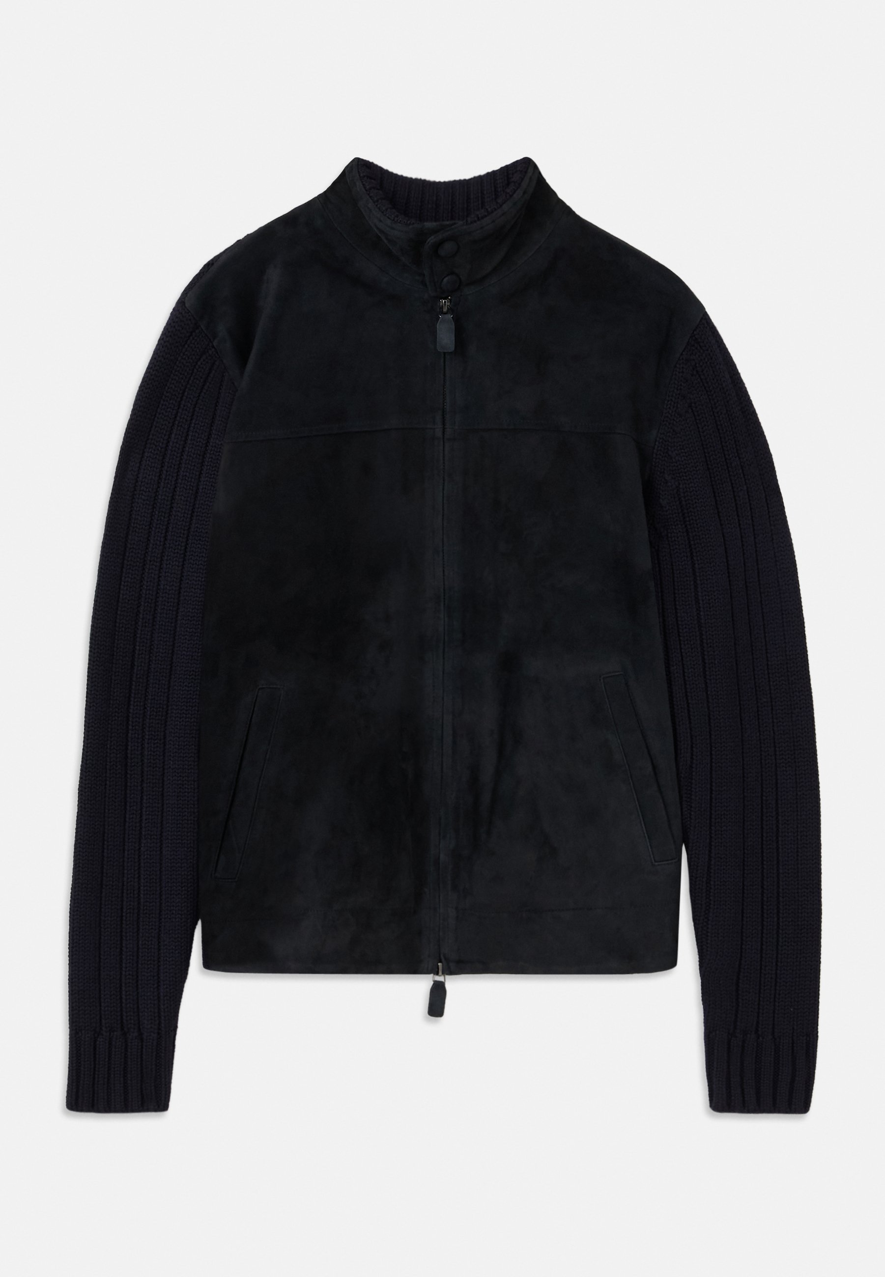 Giacca BLOUSON Emporio Armani - Giacca in pelle - blu scuro