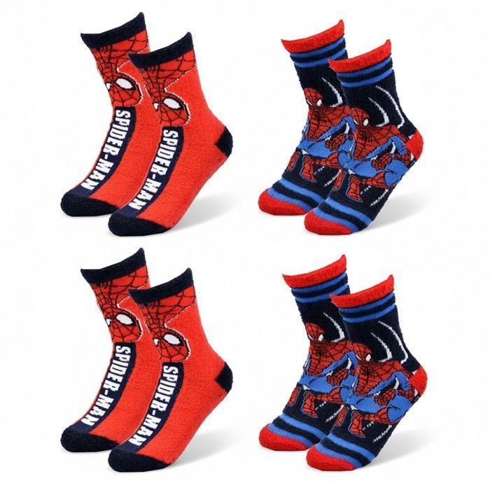 Pack de Chaussettes Antidérapantes Enfant MARVEL SPIDER-MAN (Lot de 4) 1147X4ABS
