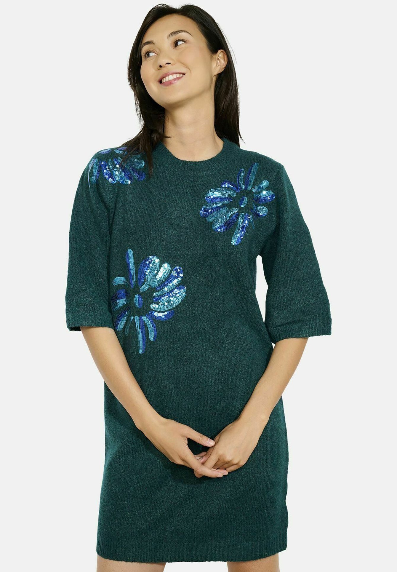 LolaLiza FLORAL - Truijurk - flesgroen