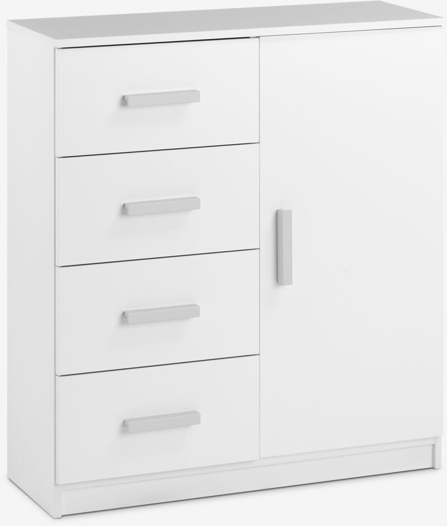 TAPDRUP TAPDRUP Komoda, 4 ladice, 1 vrata, bijela