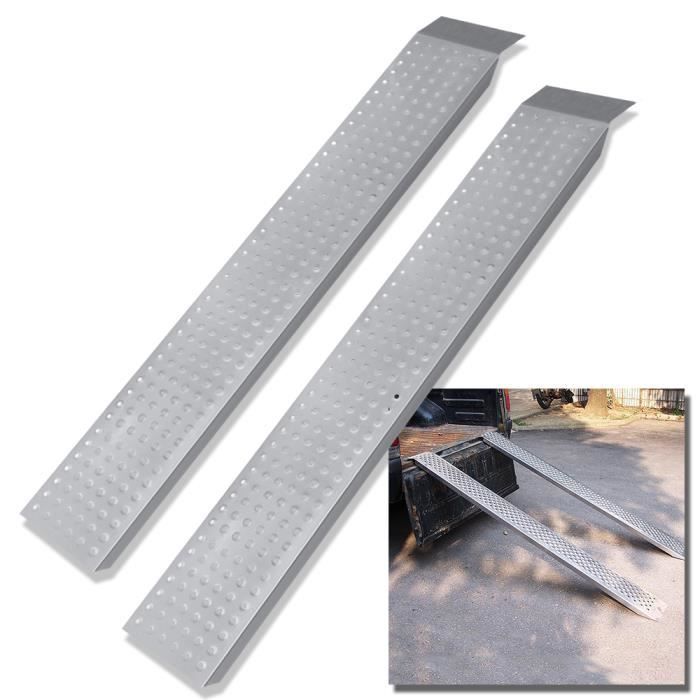 Rampe de chargement - SUUSOLNY - 135cm - Acier galvanisé - Charge max 400kg - Lot de 2